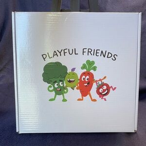 New Playful Friends Kids Plates 10” Melamine. Healthy Mindset. BPA Free.